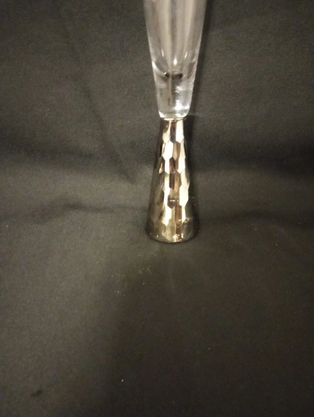 Z Gallerie Midas Silver Pattern Champagne Flutes- Set of 3